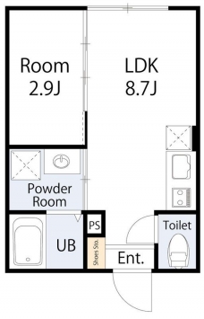 flap新都心の間取り図