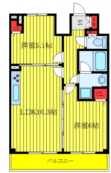 センテニアル王子神谷の間取り図