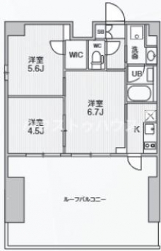 Alivis東十条の間取り図