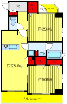 メイクスデザイン王子の間取り図