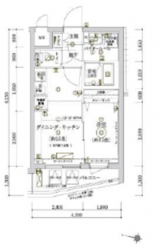 ECREDE赤羽SOUTHの間取り図