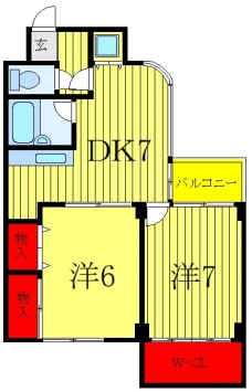 カルムサイトーの間取り図