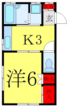 ラクア東十条の間取り図
