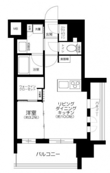 デュオヴェール赤羽ＦｏｒｅｓｔＣｏｕｒｔの間取り図