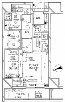プリムローズ駒込の間取り図
