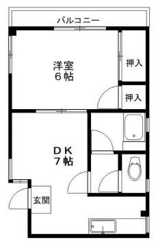 柏木マンションの間取り図