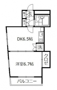 カゼッタ駒の間取り図