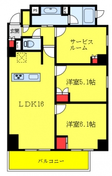 グローリオ文京東大前ヒルズの間取り図