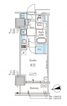 パークアクシス赤塚の間取り図