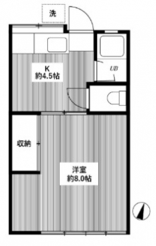 ハイム宮仲の間取り図