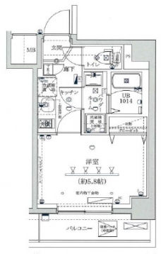 イアース西川口の間取り図