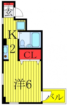 トキワメゾンの間取り図
