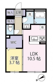 グリナージュの間取り図
