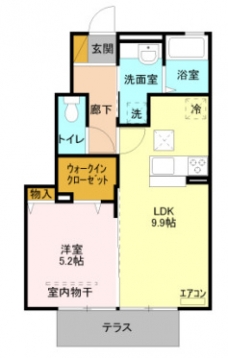 コーワ・ルミエール参番館の間取り図