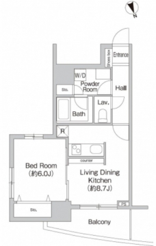 プライムアーバン町屋サウスコートの間取り図