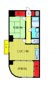 勘五郎ビルの間取り図