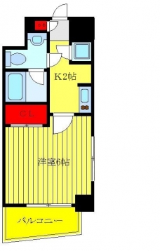 スカイコート池袋西壱番館の間取り図