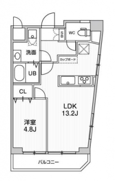 ミリアレジデンス上池袋Ⅱの間取り図