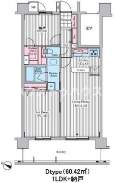 クロスレジデンス東十条の間取り図