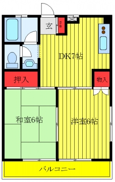 常盤台コーポの間取り図