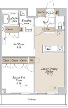 ＨＦ東尾久レジデンスの間取り図