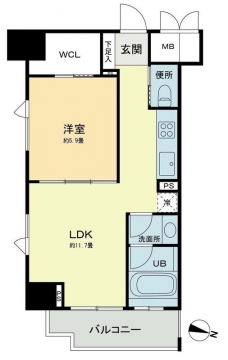 ベルファース本郷弓町の間取り図