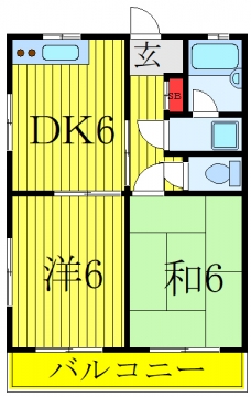 ビーブラウン812の間取り図