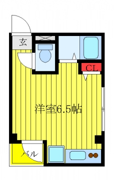 フルーレＫの間取り図