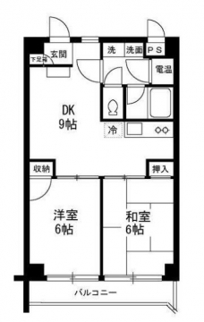 滝野川フラワーハイツの間取り図
