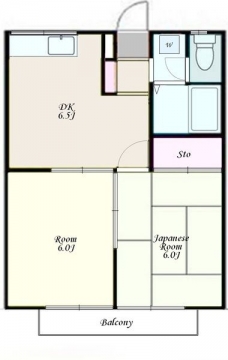 エステートピア澤田の間取り図