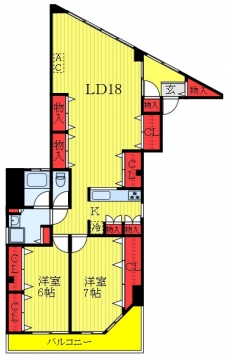 カオルハウスの間取り図