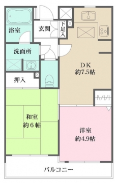 板橋本町グリーンパークの間取り図