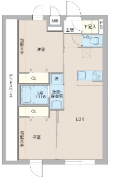 プロスタイルウェルス東武練馬の間取り図