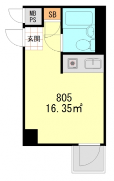 江戸川橋センチュリープラザ２１の間取り図