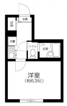レジデンス江北の間取り図