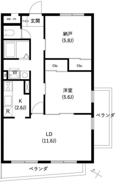 サンセゾンIの間取り図