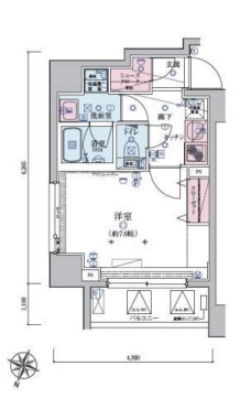 リヴシティ西川口参番館の間取り図