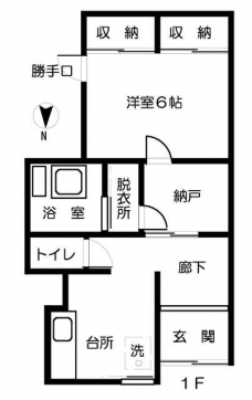 石塚荘の間取り図