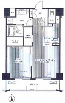 フィルージュ浦和常盤の間取り図