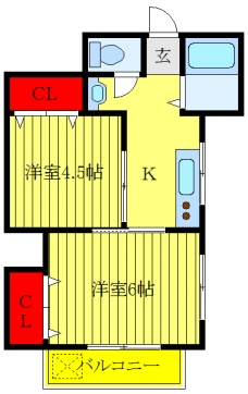 コーポ伊藤の間取り図