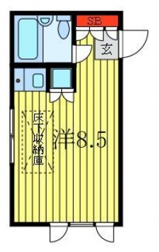 コーポFUSHIMIの間取り図