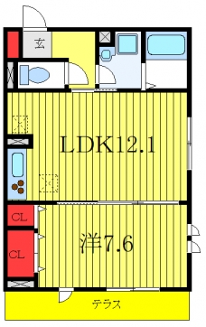 セジュール西台5の間取り図