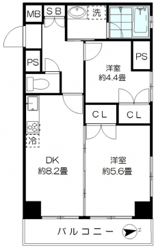 レジデンス上野の間取り図