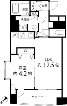 レニール本駒込の間取り図