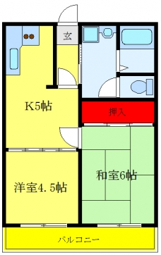 ラポールヤマミツの間取り図