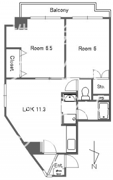 ベルカーサカモチの間取り図