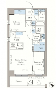 Ｌａ　Ｃｌａｉｒ南浦和の間取り図