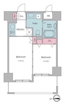 レジディア秋葉原の間取り図