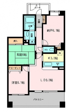 コスモ志村坂上パークビューの間取り図
