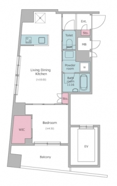 クレヴィアリグゼ西巣鴨の間取り図